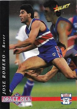 1995 Select AFL #305 Jose Romero Front